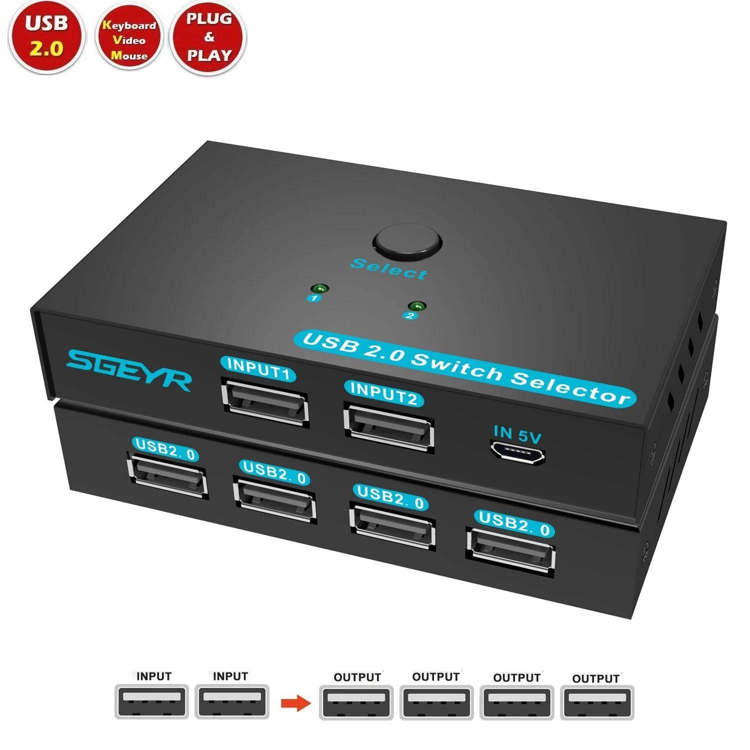 SGEYR  콺 ĳ PC ݼ USB ó ñ, ǻ 2   USB 2.0 ġ, USB ġ 4 , 2  4 ƿ